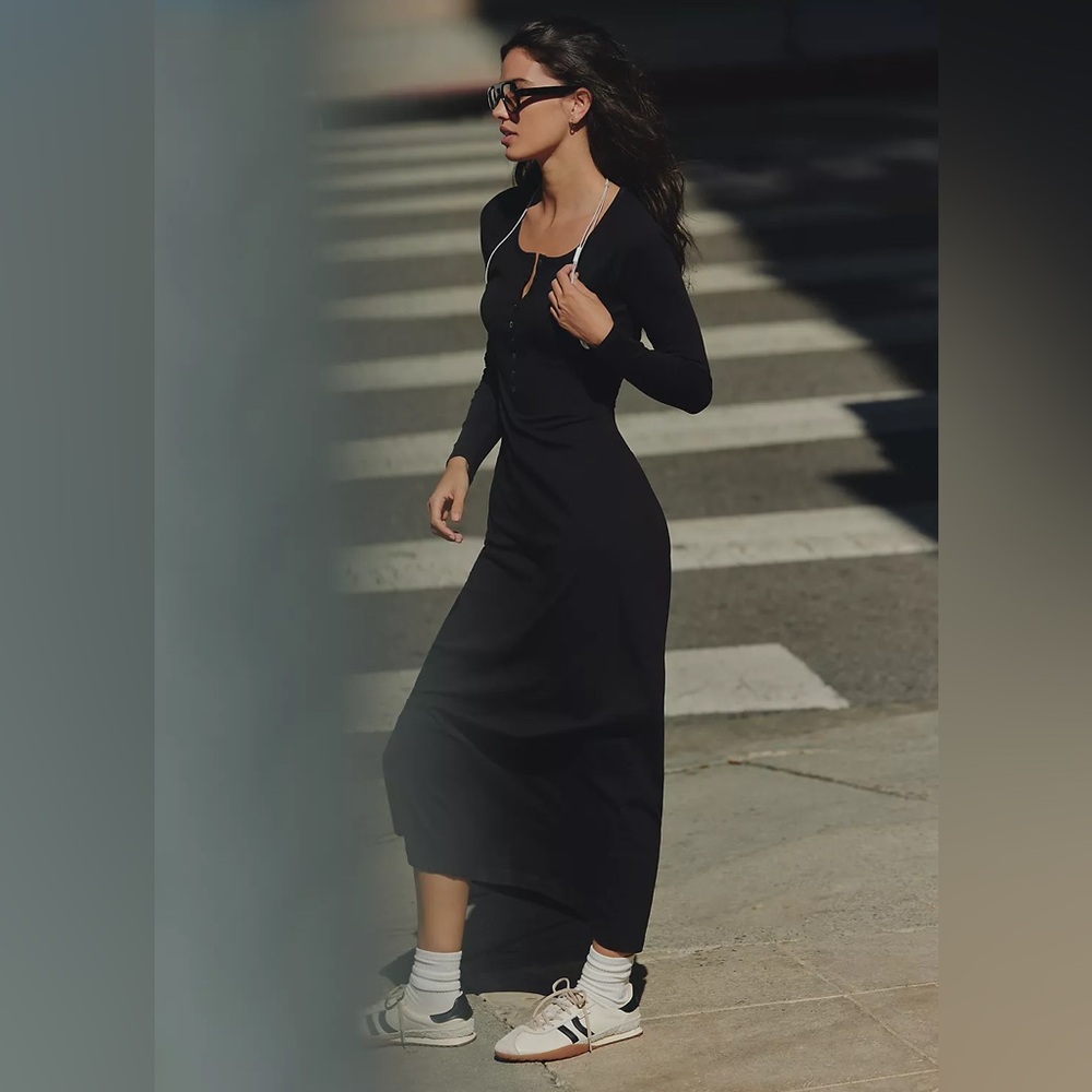 NWT! LSPACE x Anthropologie Long-Sleeve Maxi Dress - Size Small 🧊
